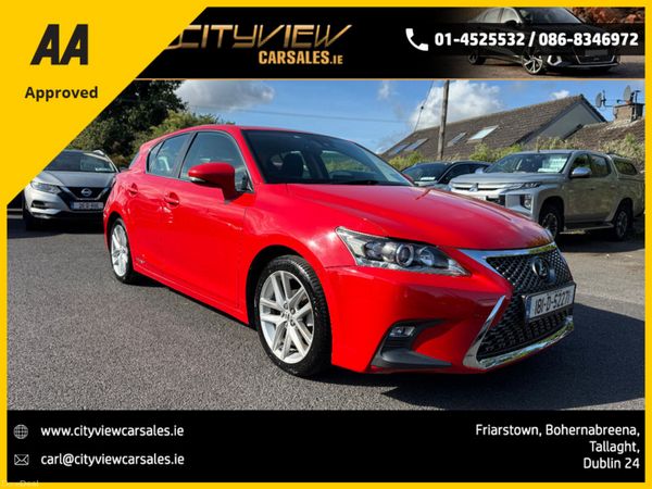 Lexus CT Hatchback, Petrol Hybrid, 2018, Red