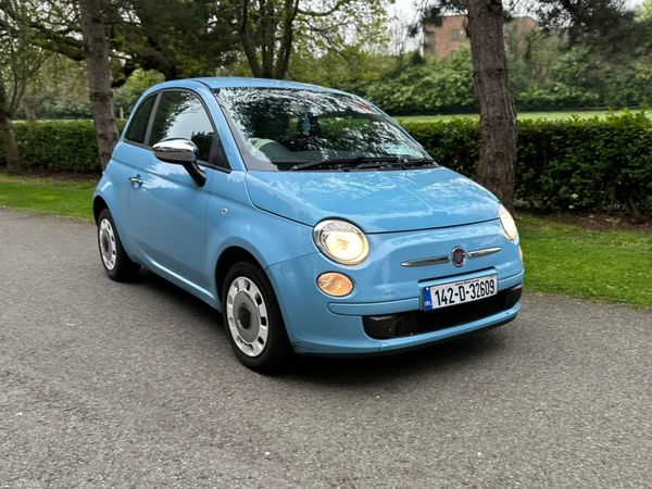 Fiat 500 Hatchback, Petrol, 2014, Blue