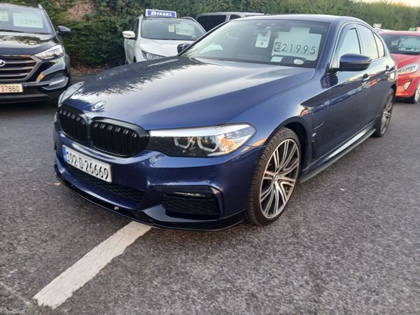 BMW 5-Series Saloon, Petrol Plug-in Hybrid, 2019, Blue