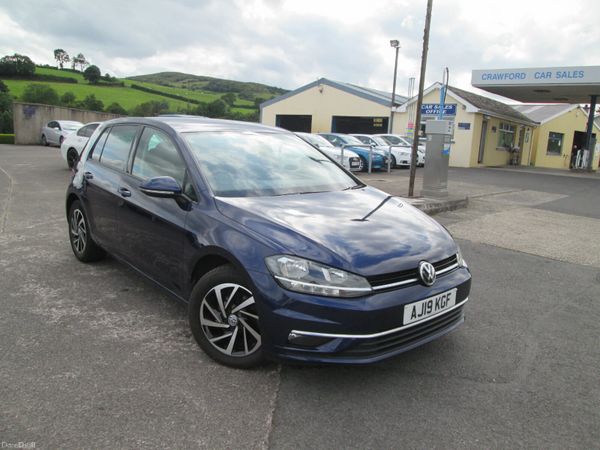 Volkswagen Golf Hatchback, Diesel, 2019, Blue