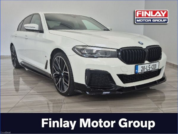 BMW 5-Series Saloon, Petrol Plug-in Hybrid, 2021, White