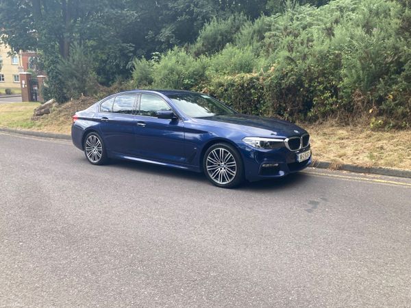 BMW 5-Series Saloon, Petrol Plug-in Hybrid, 2018, Blue