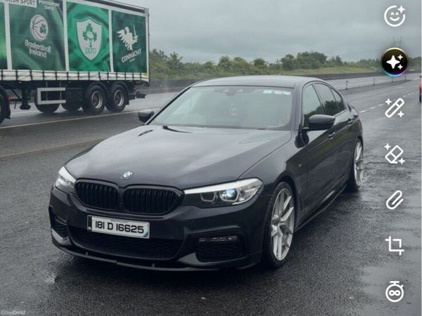 BMW 5-Series Saloon, Diesel, 2018, Black