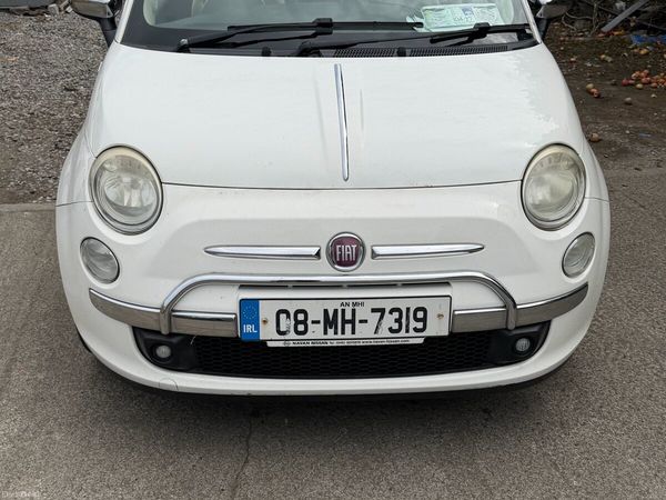 Fiat 500 Hatchback, Petrol, 2008, White