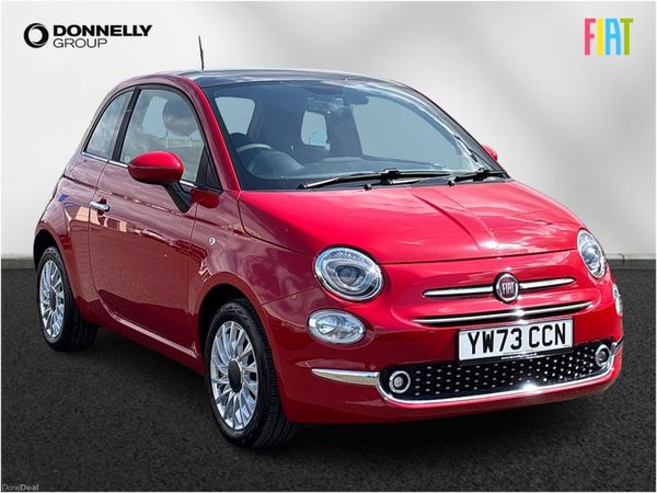Fiat 500 Hatchback, Petrol, 2023, Red