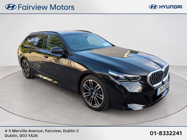 BMW 5-Series Estate, Petrol Plug-in Hybrid, 2025, Black