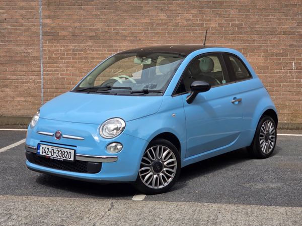 Fiat 500 Hatchback, Petrol, 2014, Blue