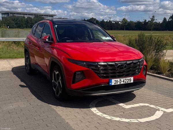Hyundai Tucson SUV, Petrol Hybrid, 2021, Red