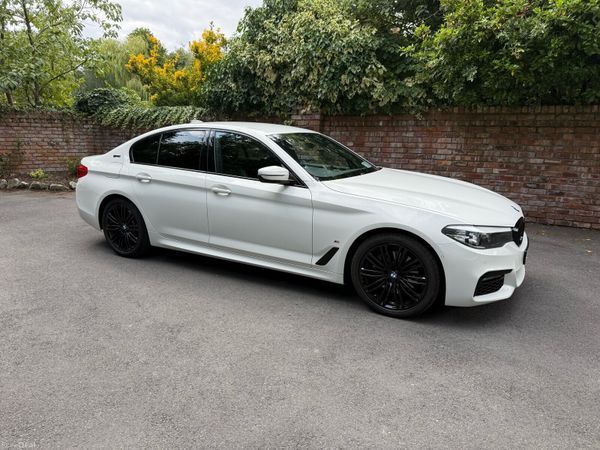 BMW 5-Series Saloon, Petrol Plug-in Hybrid, 2019, White