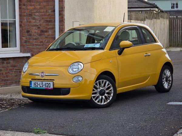 Fiat 500 Hatchback, Petrol, 2015, Yellow