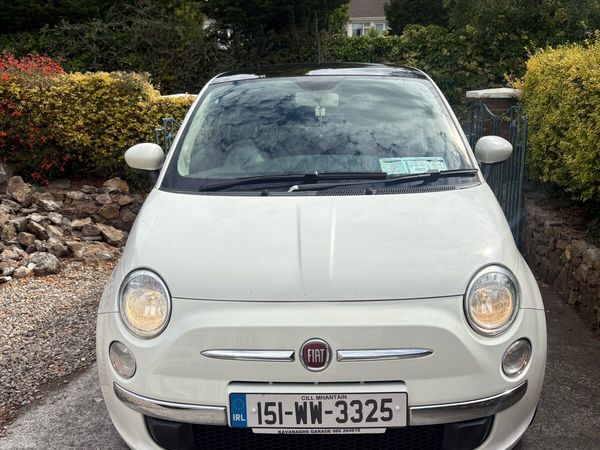 Fiat 500 Hatchback, Petrol, 2015, White
