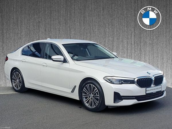BMW 5-Series Saloon, Petrol Plug-in Hybrid, 2021, White