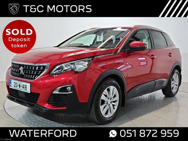 Peugeot 3008 SUV, Diesel, 2020, Red