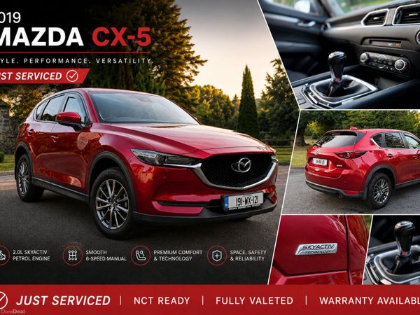 Mazda CX-5 SUV, Diesel, 2019, Red