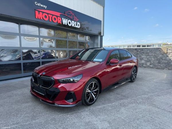BMW 5-Series Saloon, Petrol Plug-in Hybrid, 2024, Red