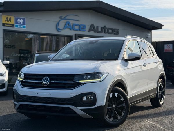 Volkswagen T-Cross SUV, Petrol, 2021, White