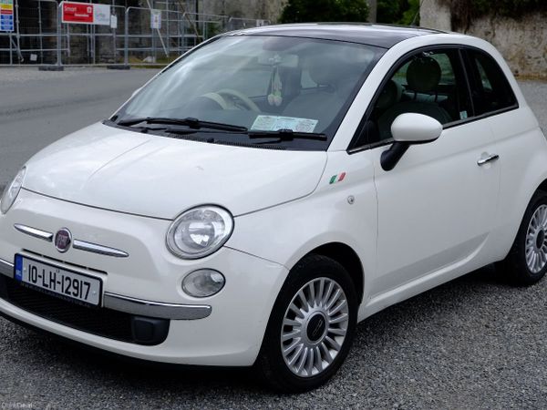 Fiat 500 Hatchback, Petrol, 2010, White