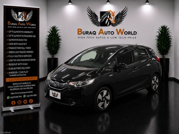 Honda Fit Hatchback, Petrol Hybrid, 2014, Black