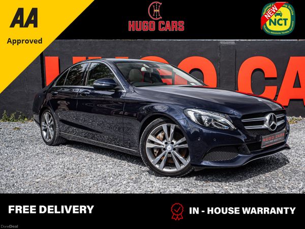 Mercedes-Benz C-Class Saloon, Petrol Plug-in Hybrid, 2016, Blue
