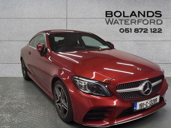 Mercedes-Benz C-Class Coupe, Diesel, 2019, Red