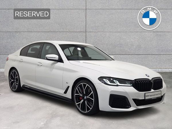 BMW 5-Series Saloon, Diesel Hybrid, 2023, White