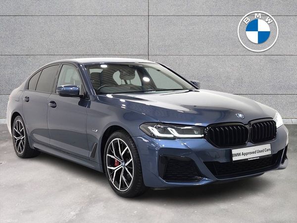 BMW 5-Series Saloon, Petrol Plug-in Hybrid, 2023, Blue