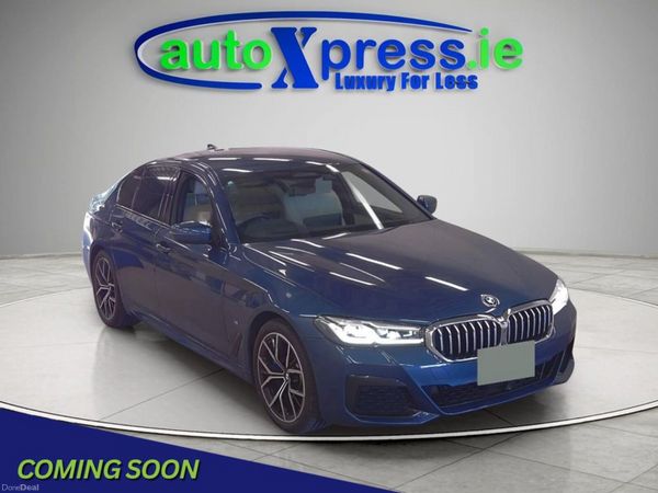 BMW 5-Series Saloon, Petrol Plug-in Hybrid, 2020, Blue
