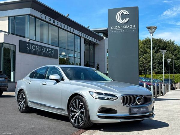 Volvo S90 Saloon, Petrol Plug-in Hybrid, 2022, Silver