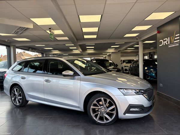 Skoda Octavia Estate, Petrol Hybrid, 2023, Silver
