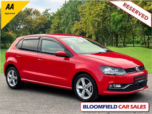 Volkswagen Polo Hatchback, Petrol, 2017, Red