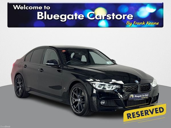 BMW 3-Series Saloon, Petrol Hybrid, 2018, Black