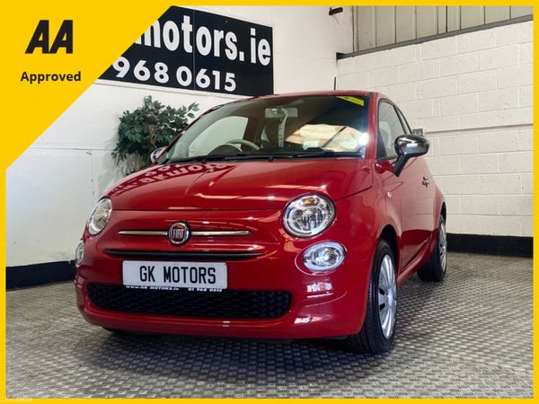 Fiat 500 Hatchback, Petrol, 2019, Red