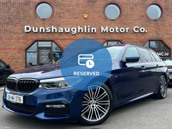 BMW 5-Series Estate, Diesel, 2018, Blue