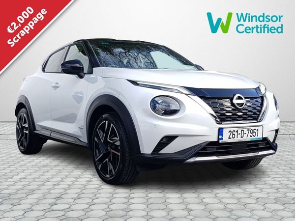 Nissan Juke SUV, Petrol Hybrid, 2026, White