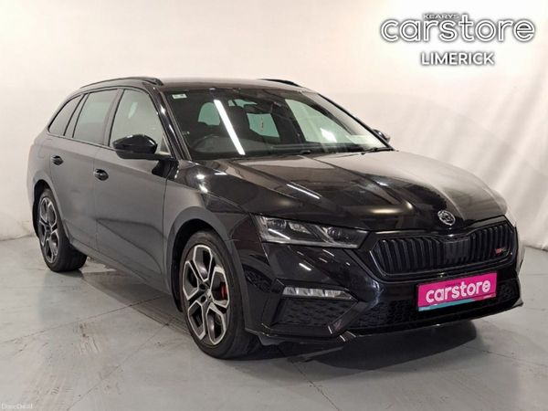 Skoda Octavia Estate, Petrol Plug-in Hybrid, 2022, Black