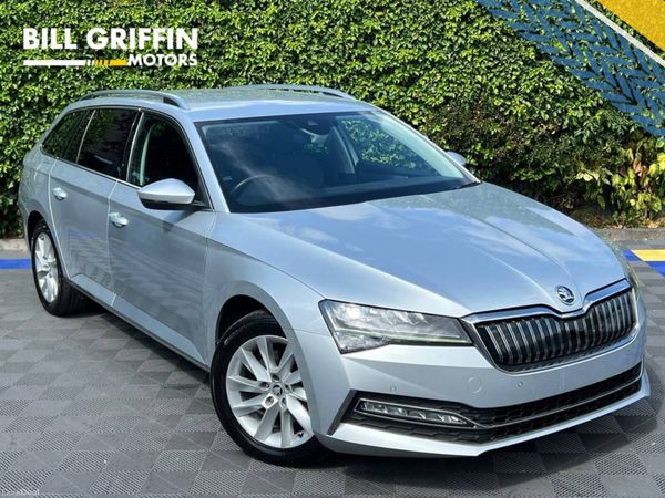 Skoda Superb Estate, Petrol Plug-in Hybrid, 2023, Silver