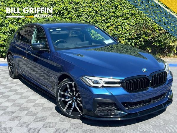 BMW 5-Series Saloon, Petrol Plug-in Hybrid, 2021, Blue