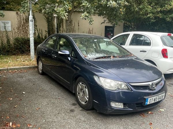 Honda Civic Saloon, Petrol Hybrid, 2007, Blue