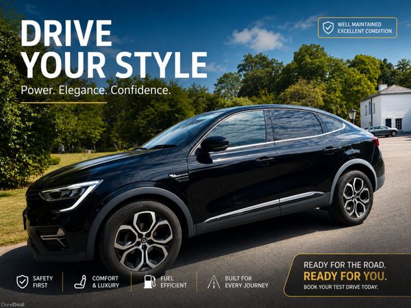 Renault Arkana Hatchback, Petrol, 2022, Black