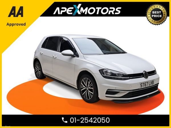 Volkswagen Golf Hatchback, Petrol, 2017, White