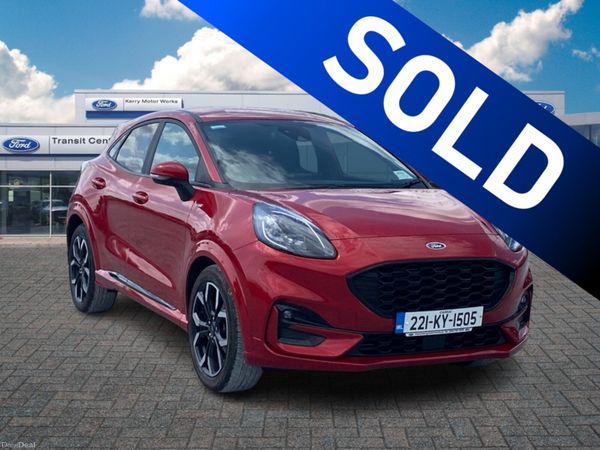 Ford Puma MPV, Petrol Hybrid, 2022, Red