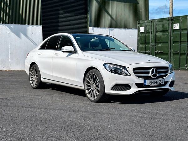 Mercedes-Benz C-Class Saloon, Petrol Plug-in Hybrid, 2016, White
