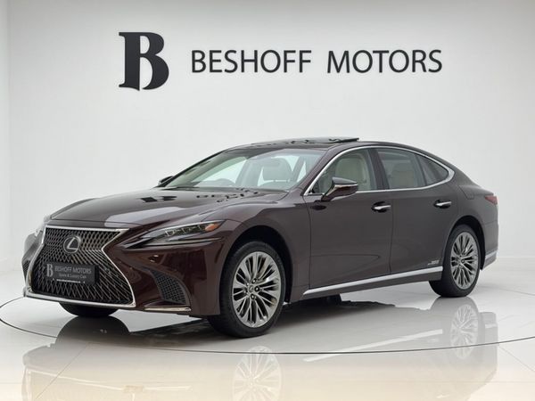 Lexus LS Saloon, Petrol Hybrid, 2018, Red
