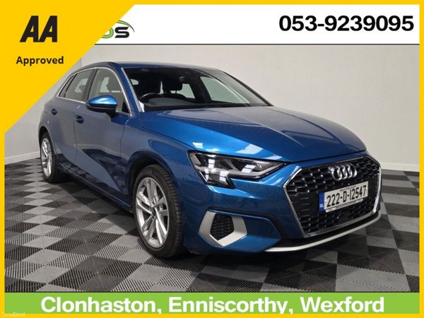 Audi A3 Hatchback, Petrol, 2022, Blue