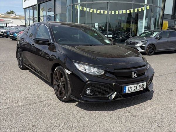 Honda Civic Hatchback, Petrol, 2017, Black