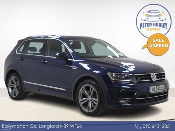 Volkswagen Tiguan SUV, Diesel, 2018, Blue