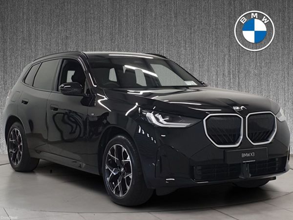 BMW X3 SUV, Petrol Plug-in Hybrid, 2026, Black