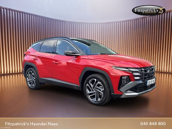 Hyundai Tucson SUV, Petrol Hybrid, 2026, Red