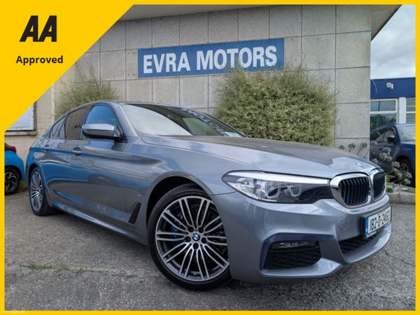 BMW 5-Series Saloon, Petrol Plug-in Hybrid, 2018, Blue
