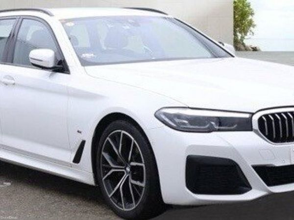 BMW 5-Series Estate, Diesel Hybrid, 2022, White